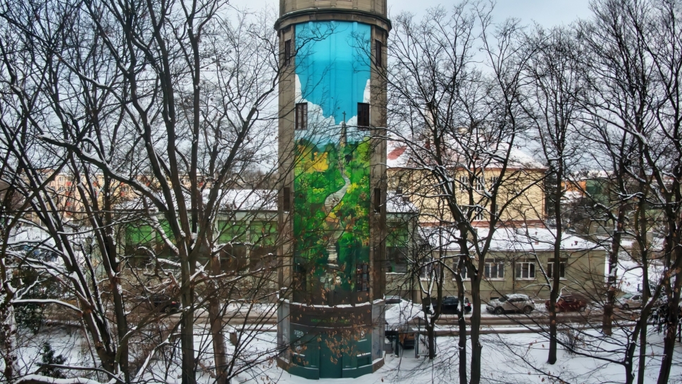 New mural in Sandomierz will clean the air